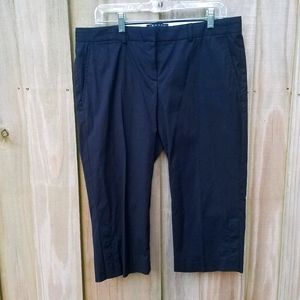 Theory black crop pants